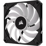 Corsair iCUE AF120 RGB SLIM 120 mm Duoset case fan Zwart, 4-pins PWM fan-connector, Incl. Lighting Node CORE
