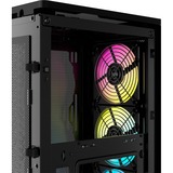 Corsair iCUE AF120 RGB SLIM 120 mm Duoset case fan Zwart, 4-pins PWM fan-connector, Incl. Lighting Node CORE