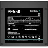 DeepCool PF650, 650 Watt voeding  Zwart, 2x PCIe