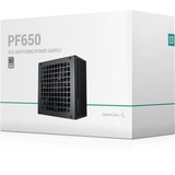 DeepCool PF650, 650 Watt voeding  Zwart, 2x PCIe