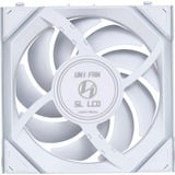 Lian Li UNI FAN SL120 LCD Wireless Reverse Blade RGB case fans Wit, 3 stuks, 120 x 124.5 x 28 mm, PWM