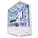 Sharkoon AK6 RGB midi tower behuizing Wit | 2x USB-A | 1x USB-C | RGB | Tempered Glass