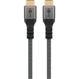 goobay Plus High-Speed HDMI-kabel met Ethernet Grijs, 0,5 meter