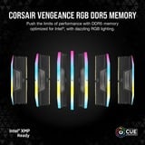 Corsair Vengeance RGB 32 GB DDR5-6000 (2x 16 GB) werkgeheugen Zwart, CMH32GX5M2E6000C36, XMP 3.0