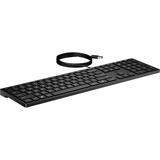 HP Desktop 320K toetsenbord Zwart, BE lay-out (AZERTY), 100%
