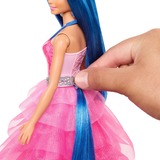 Mattel Barbie Eenhoornpop met blauw haar, roze jurk en alicorn 65e verjaardag