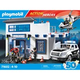 PLAYMOBIL Action Heroes - Politiestation met voertuigen Constructiespeelgoed 71602