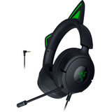 Razer Kraken Kitty V3 X Black over-ear gaming headset Zwart/groen