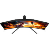 AOC  34" Curved UltraWide gaming monitor Zwart (mat)