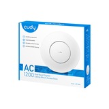 Cudy AC1200 Wi-Fi Gigabit Access Point Wit, AP1300, Cudy Mesh, 12V DC adapter