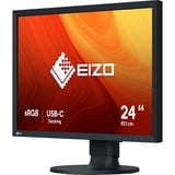EIZO ColorEdge CS2400R 24" monitor Zwart, HDMI, DisplayPort, 4x USB-A, USB-C