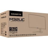 GIGABYTE M32UC 32" 4K UHD Curved gaming monitor Zwart, 2x HDMI, 1x DisplayPort, 3x USB-A 3.2 (5 Gbit/s), 1x USB-C, 144 Hz