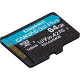 Kingston Canvas Go! Plus microSDXC 64 GB geheugenkaart Zwart, Class 10, UHS-I U3, V30, A2