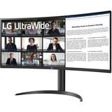 LG 34WR55QK-B 34" Curved UltraWide monitor Zwart, HDMI, DisplayPort, USB-C