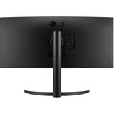 LG 34WR55QK-B 34" Curved UltraWide monitor Zwart, HDMI, DisplayPort, USB-C