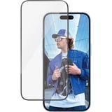 PanzerGlass iPhone 16 - Ultra-Wide Fit beschermfolie Transparant/zwart