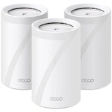 TP-Link Deco BE65 WiFi 7 Mesh Tri-Band 3-Pack mesh router Wit, 3 stuks