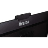 iiyama Prolite XUB2490HSUH-B1 23.8" monitor Zwart, Webcam, VGA, HDMI, DisplayPort, USB, Audio