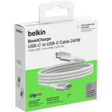 Belkin BoostCharge USB-C kabel Wit, 1 meter, 240 W