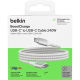 Belkin BoostCharge USB-C kabel Wit, 1 meter, 240 W