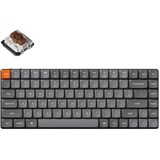 Keychron K3 Max-H3Z, toetsenbord Grijs/zwart, BE Lay-out, Gateron Low Profile 2.0 Mechanical Brown, RGB leds, 75%, Double-shot ABS, Hot-swappable, Bluetooth, 2.4GHz