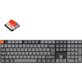 Keychron K5 Max-H1Z, toetsenbord Grijs/zwart, BE Lay-out, Gateron Low Profile 2.0 Mechanical Red, RGB leds, 100%, Double-shot PBT, Hot-swappable, Bluetooth, 2.4GHz