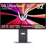 LG UltraGear evo 32GX870B-B 31.5" 4K UHD gaming monitor Donkergrijs, 2x HDMI, DisplayPort, 2x USB-A, USB-C, 240 Hz / 480 Hz