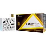 Seasonic FOCUS-GX-850-V4 850W ATX3.0 voeding  Wit, 1x 12VHPWR, 3x PCIe, kabelmanagement