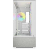 Sharkoon AK7 ARGB midi tower behuizing Wit | 2x USB-A | 1x USB-C | RGB | Window