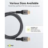 goobay Plus High-Speed HDMI-kabel met Ethernet Grijs, 5 meter