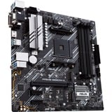 ASUS PRIME B550M-A/CSM socket AM4 moederbord Zwart/zilver, RAID, Gb-LAN, Sound, µATX