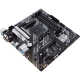 ASUS PRIME B550M-A/CSM socket AM4 moederbord Zwart/zilver, RAID, Gb-LAN, Sound, µATX