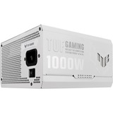 ASUS TUF Gaming 1000W Gold White Edition voeding  Zwart, 4x PCIe, Full kabelmanagement, 1x 12VHPWR