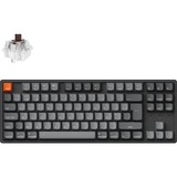 Keychron K8 Max-J3Z RGB mechanisch toetsenbord Zwart, BE lay-out (AZERTY), Keychron Super Brown, 80% (TKL)	, Hot-swappable, Bluetooth, 2.4GHz