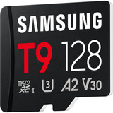 Samsung T9 microSD 128 GB geheugenkaart Zwart, UHS-I U3, Class 10, V30