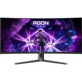 AOC AGON PRO AG346UCD 34" Curved UltraWide gaming monitor Donkergrijs/zwart, 2x HDMI, DisplayPort, 3x USB-A, USB-B, 175 Hz