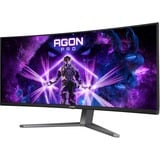 AOC AGON PRO AG346UCD 34" curved gaming monitor Donkergrijs/zwart, 2x HDMI, DisplayPort, 3x USB-A, USB-B, 175 Hz