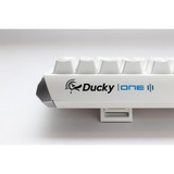 Ducky One 3 Classic White, gaming toetsenbord Wit/zilver, BE Lay-out, Cherry MX RGB Speed Silver, RGB leds, ABS