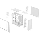 Fractal Design Epoch XL TG midi tower behuizing Wit | 2x USB-A | 1x USB-C | Tempered Glass