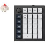 Keychron Q0 Max, numpad Zwart/wit, Gateron Jupiter Red, RGB leds, Hot-swappable, Bluetooth, 2.4GHz