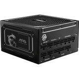 MSI MAG A1000GL PCIE5 II, 1000W voeding  Zwart, 2x PCIe, 1x 12V-2x6, kabelmanagement
