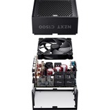 NZXT , 1500 Watt voeding  Zwart