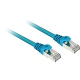 Sharkoon Patchkabel SFTP, RJ-45 met Cat.7a Blauw, 1 meter, Ruwe kabel