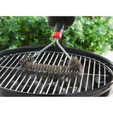 Weber Driezijdige reinigingsborstel grillreinigingsborstel Zwart/rood, 30 cm