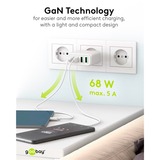 goobay 68W GaN USB-C PD Multiport Quick Charger Wit