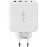 goobay 68W GaN USB-C PD Multiport snellader Wit, 2x USB-C, 2x USB-A
