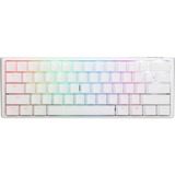 Ducky One 3 Mini White, gaming toetsenbord Wit/zilver, BE Lay-out, Cherry MX RGB Red, RGB leds, 60%, ABS
