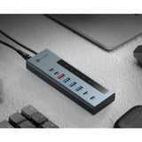 ICY BOX IB-HUB1743-CPD usb-hub Antraciet