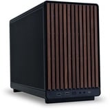 Lian Li A3-mATX Black (Wood Edition) midi tower behuizing Zwart/houtkleur | 2x USB-A | 1x USB-C