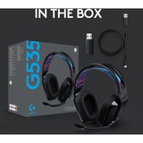 Logitech G535 Wireless over-ear gaming headset Zwart, Pc en PlayStation 4 / 5